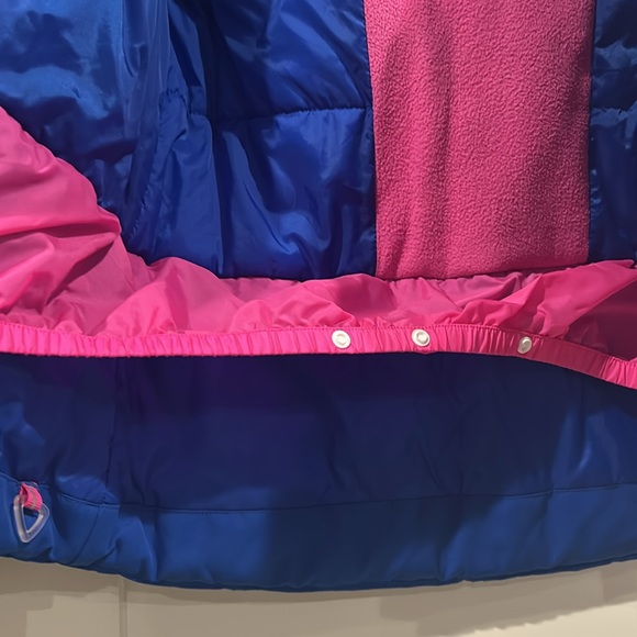 Obermeyer Girls' Ski Jacket | Size 7 | Blue and Pink - Picture 5 of 12